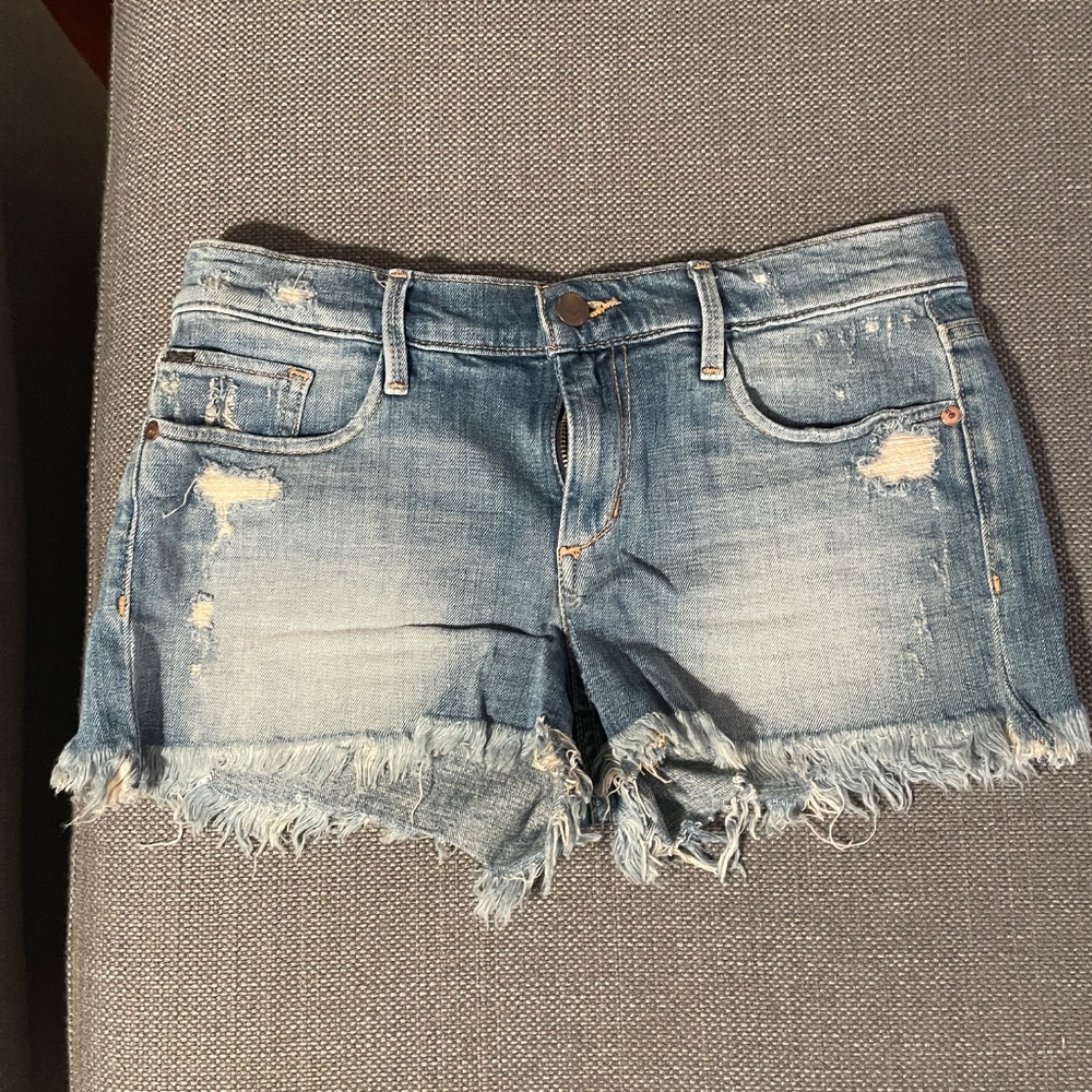 Joe's Jeans women's blue denim cut-off shorts size 26.